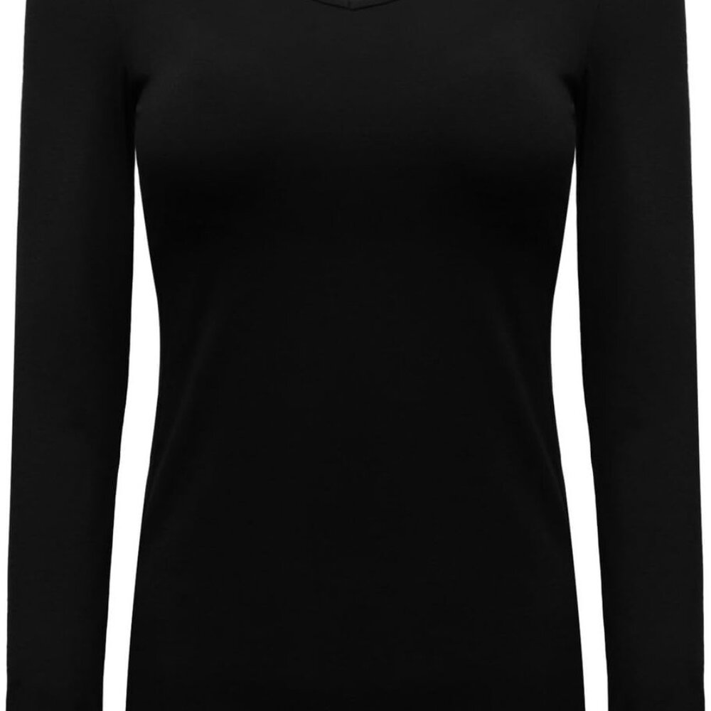 Women's Long Sleeve T-Shirt V-Neck Basic Layer Stretchy Shirts